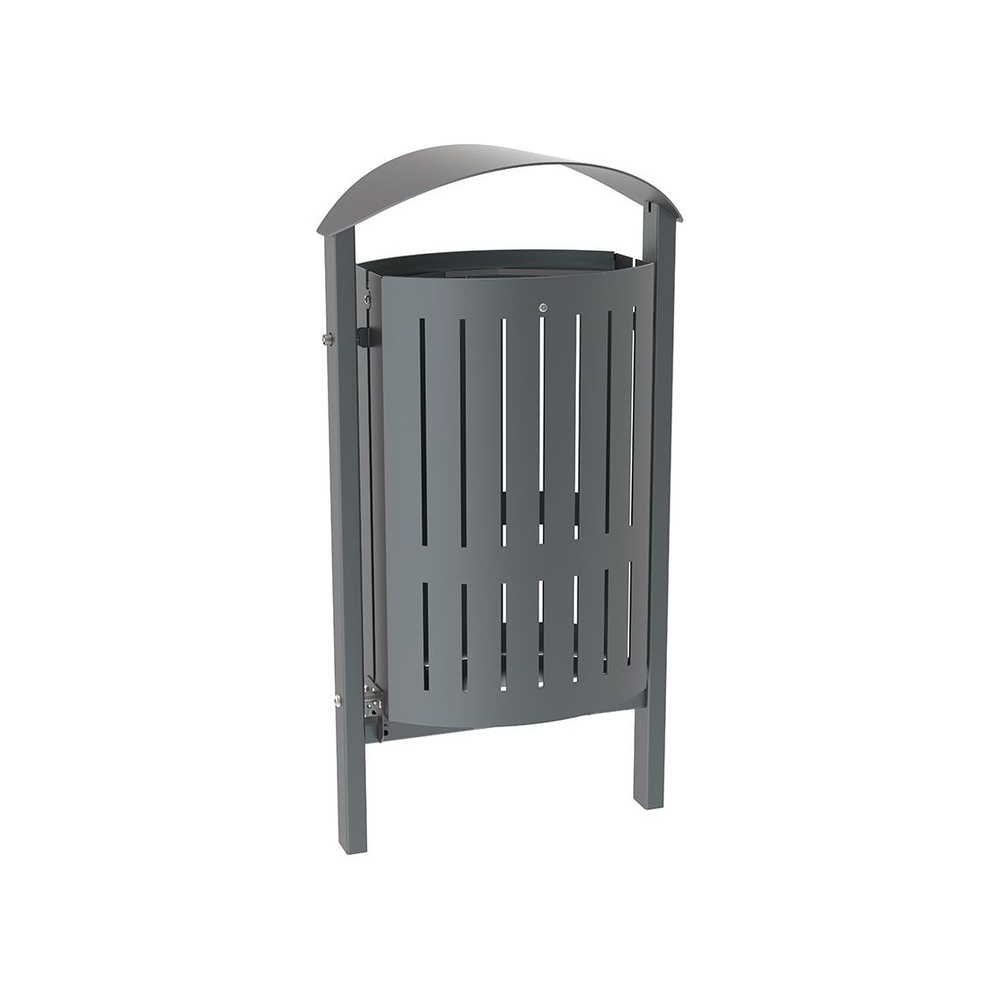 Corbeille Silaos acier 50 litres Gris PROCITY - 594146.GPRO