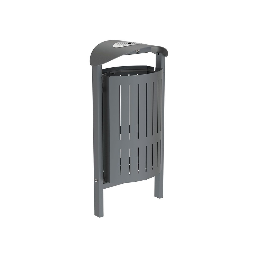 Corbeille Silaos acier 50 litres Gris PROCITY - 594148.GPRO