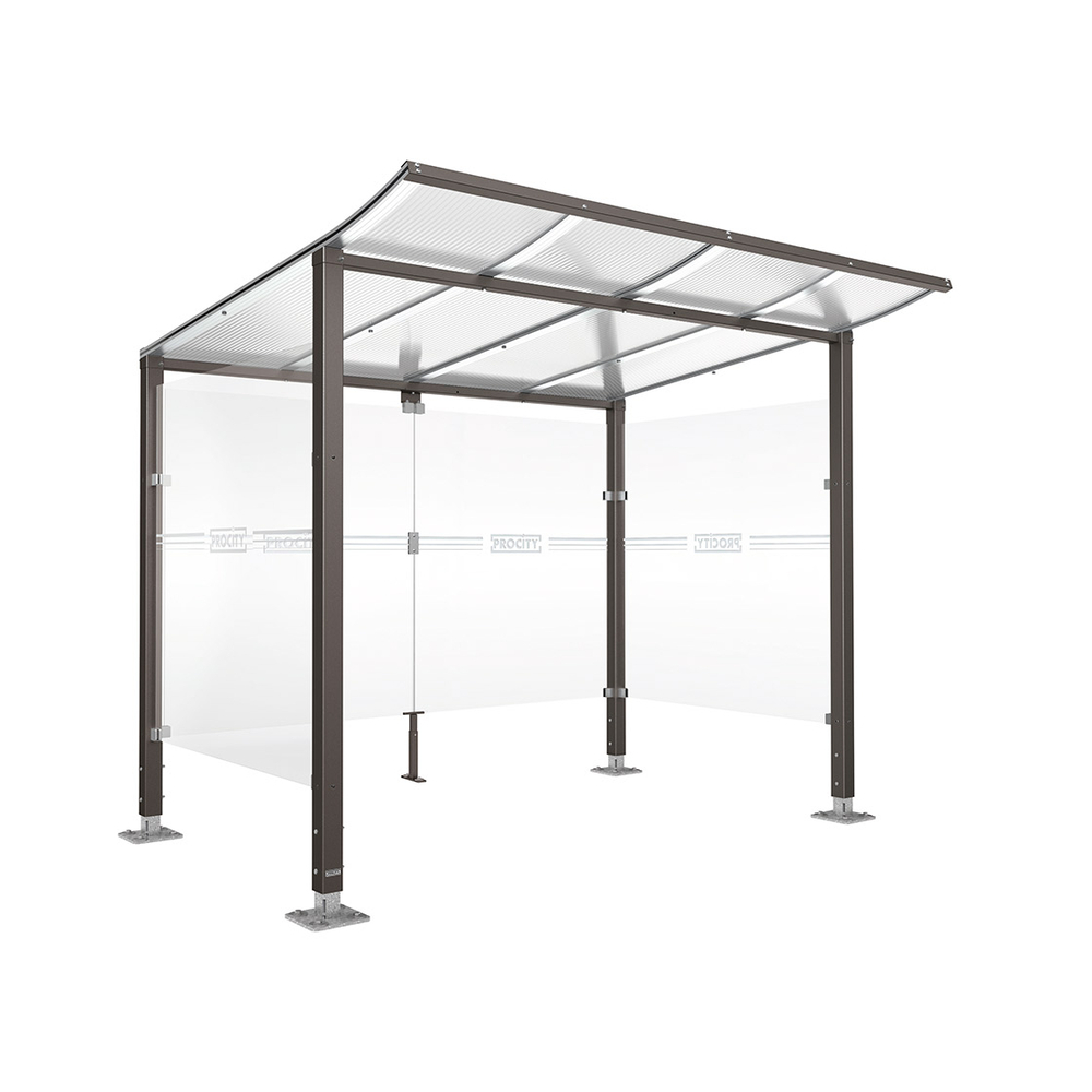 Abri vélos Modulo bardages en verre Gris PROCITY - 599170.GPRO