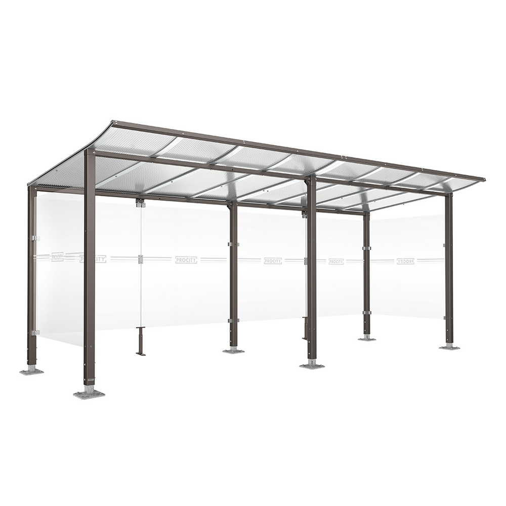 Abri vélos Modulo bardages en verre Gris PROCITY - 599171.GPRO