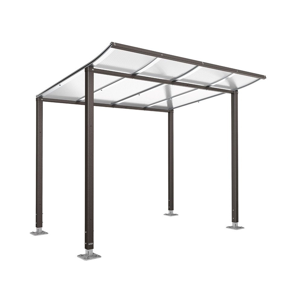 Abri vélos Modulo bardages en verre Gris PROCITY - 599173.GPRO