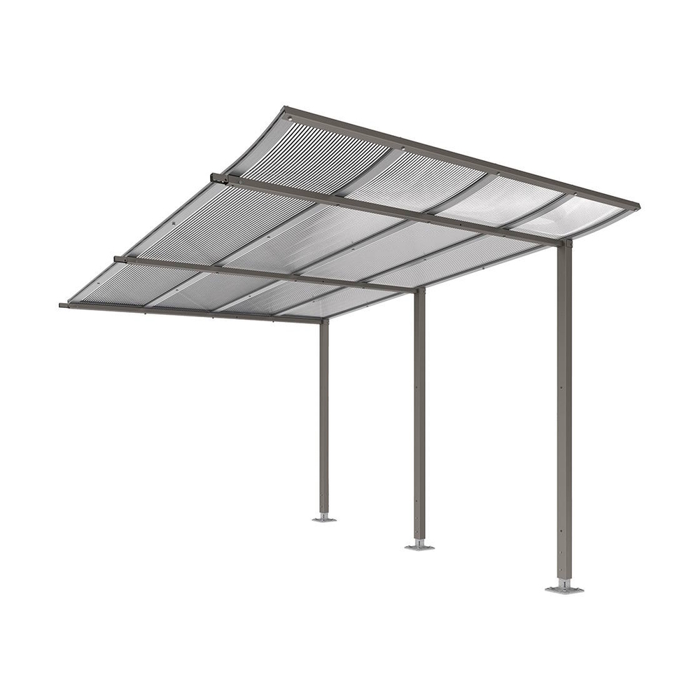 Abri vélos Modulo bardages en verre Gris PROCITY - 599194.GPRO