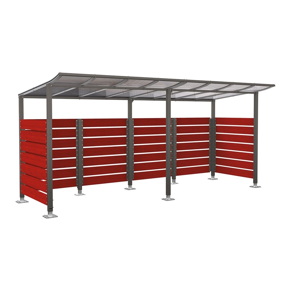 Abri vélos Modulo bardages en stratifié compact Gris PROCITY - 599214.GPRO.ACAJ