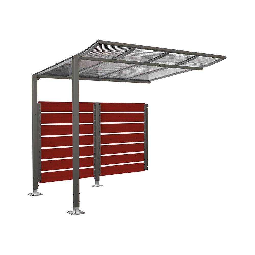 Abri vélos Modulo bardages en stratifié compact Gris PROCITY - 599215.GPRO.ACAJ
