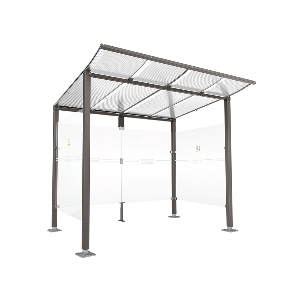 Abri fumeurs Modulo Gris PROCITY - 599572.GPRO