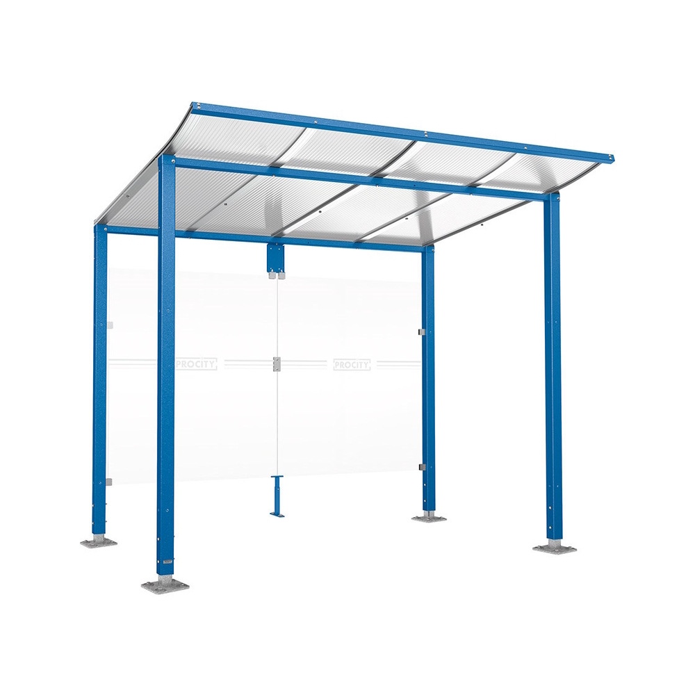 Station bus Modulo RAL5010 - 2500 mm - Sans bardage latéral - Sur platines - PROCITY - 599674.5010