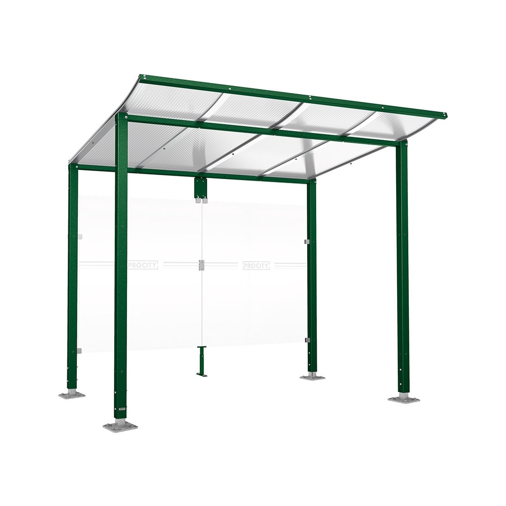 Station bus Modulo RAL6005 - 2500 mm - Sans bardage latéral - Sur platines - PROCITY - 599674.6005