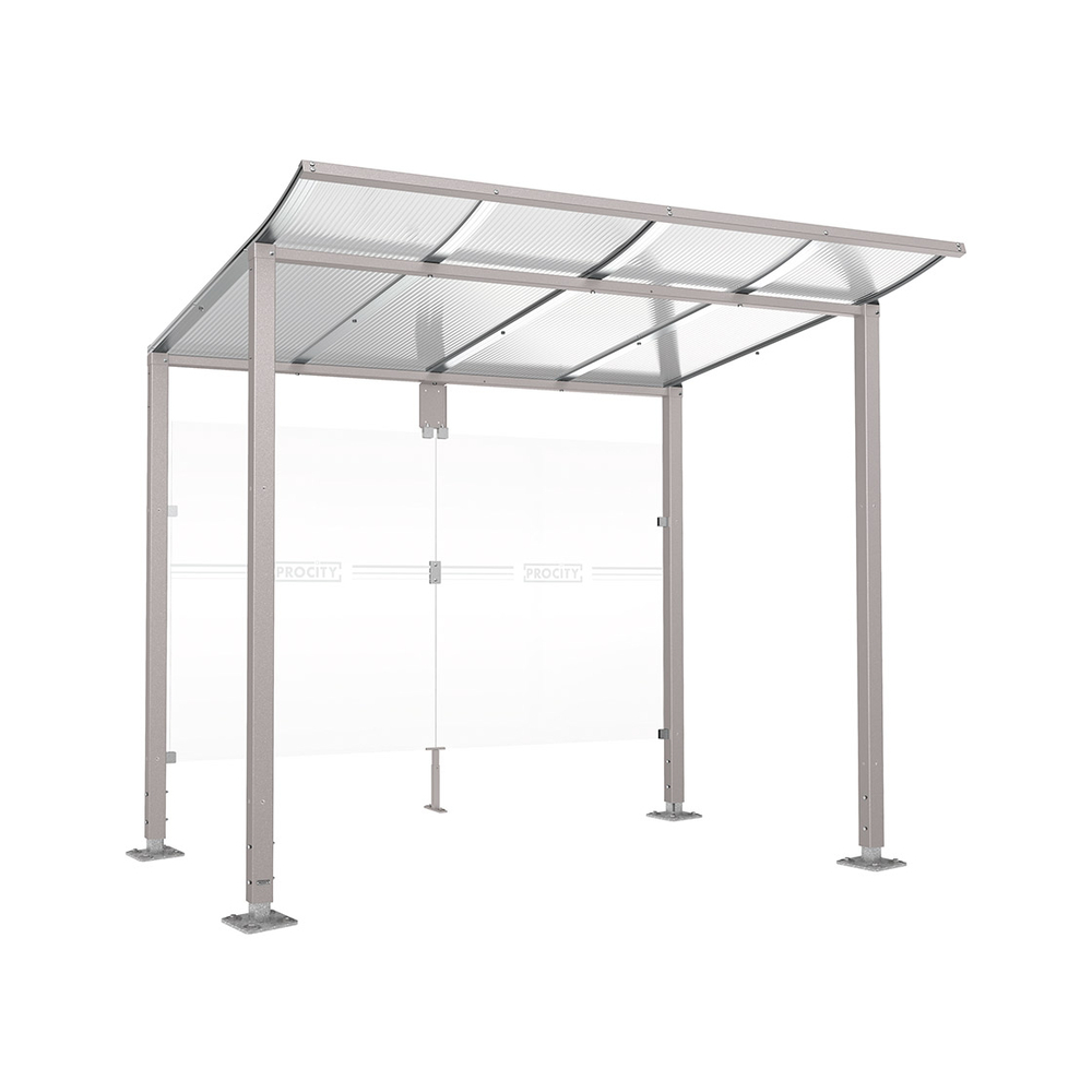 Station bus Modulo RAL7044 - 2500 mm - Sans bardage latéral - Sur platines - PROCITY - 599674.7044
