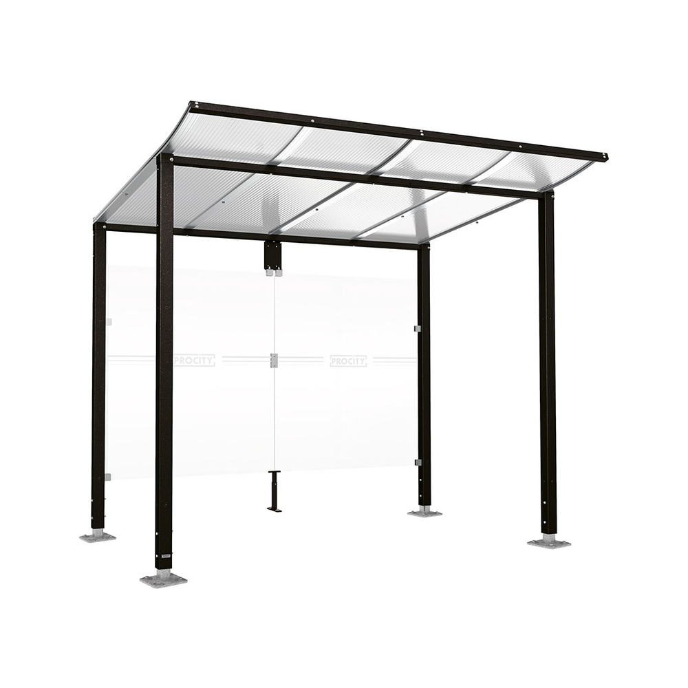 Station bus Modulo RAL9005 - 2500 mm - Sans bardage latéral - Sur platines - PROCITY - 599674.9005