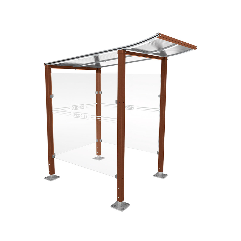 Abri caisse Modulo Aspect Corten - 1300 - Sur platines - PROCITY - 599770.S025