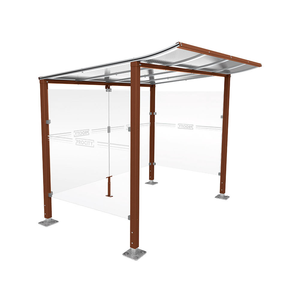 Abri caisse Modulo Aspect Corten - Sur platines - PROCITY - 599771.S025