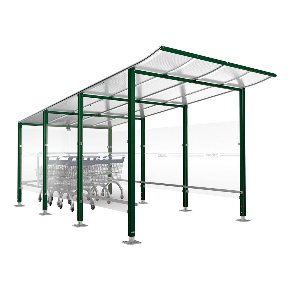 Abri chariots Modulo RAL6005 - Sur platines - PROCITY - 599777.6005