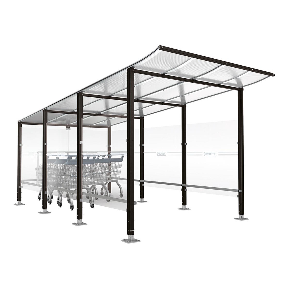 Abri chariots Modulo RAL9005 - Sur platines - PROCITY - 599777.9005