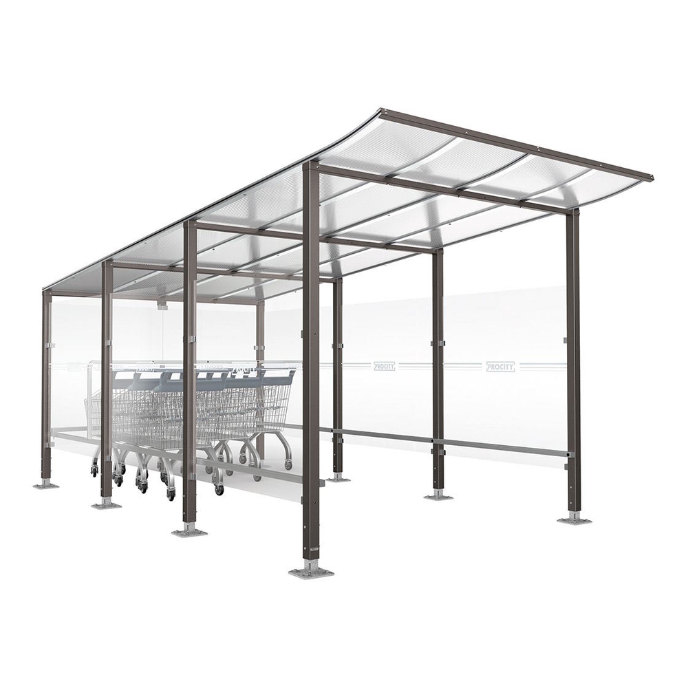 Abri chariots Modulo Gris PROCITY - 599777.GPRO
