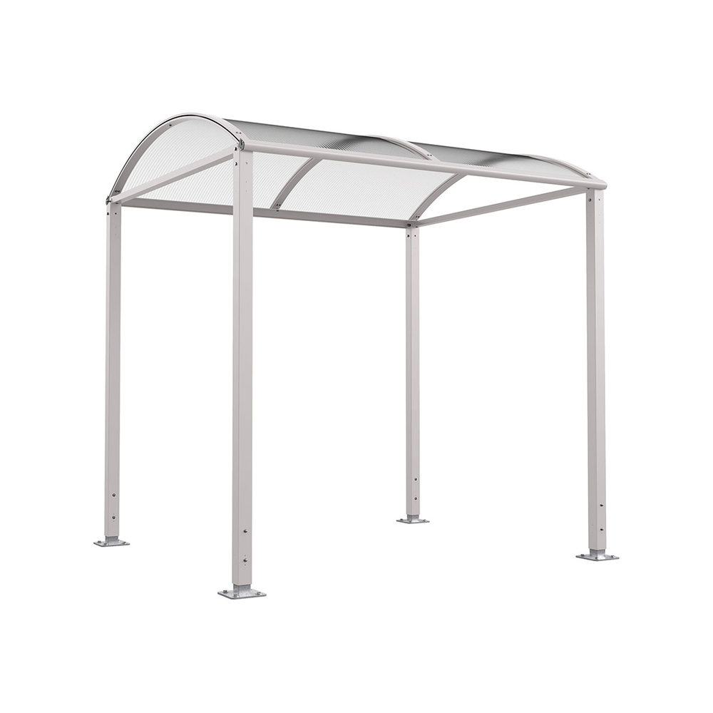 Passage couvert Voûte M sans bardages en verre RAL7044 - Module initial - PROCITY - 599804.7044