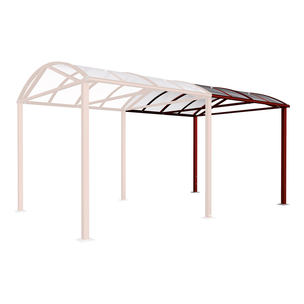 Passage couvert Voûte L RAL3004 - PROCITY - 599807.3004