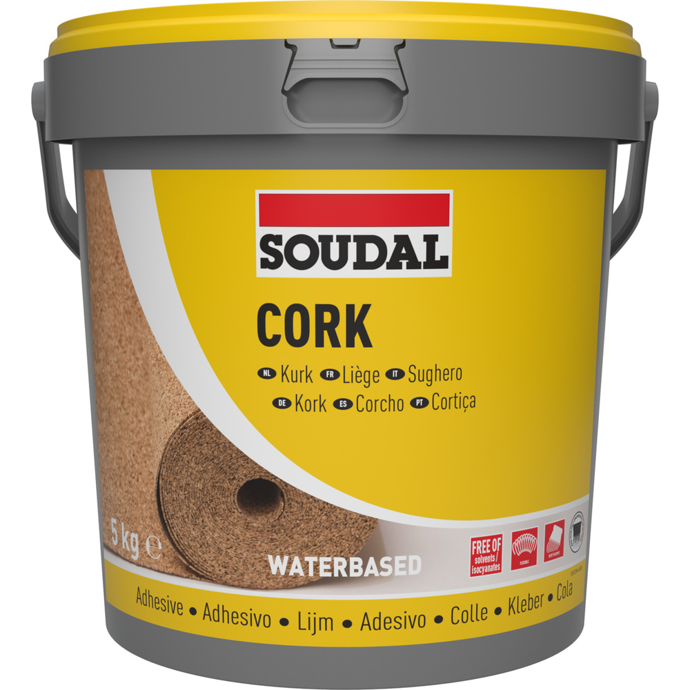 Seau 5 kg colle pour liège 22a - SOUDAL - 100015