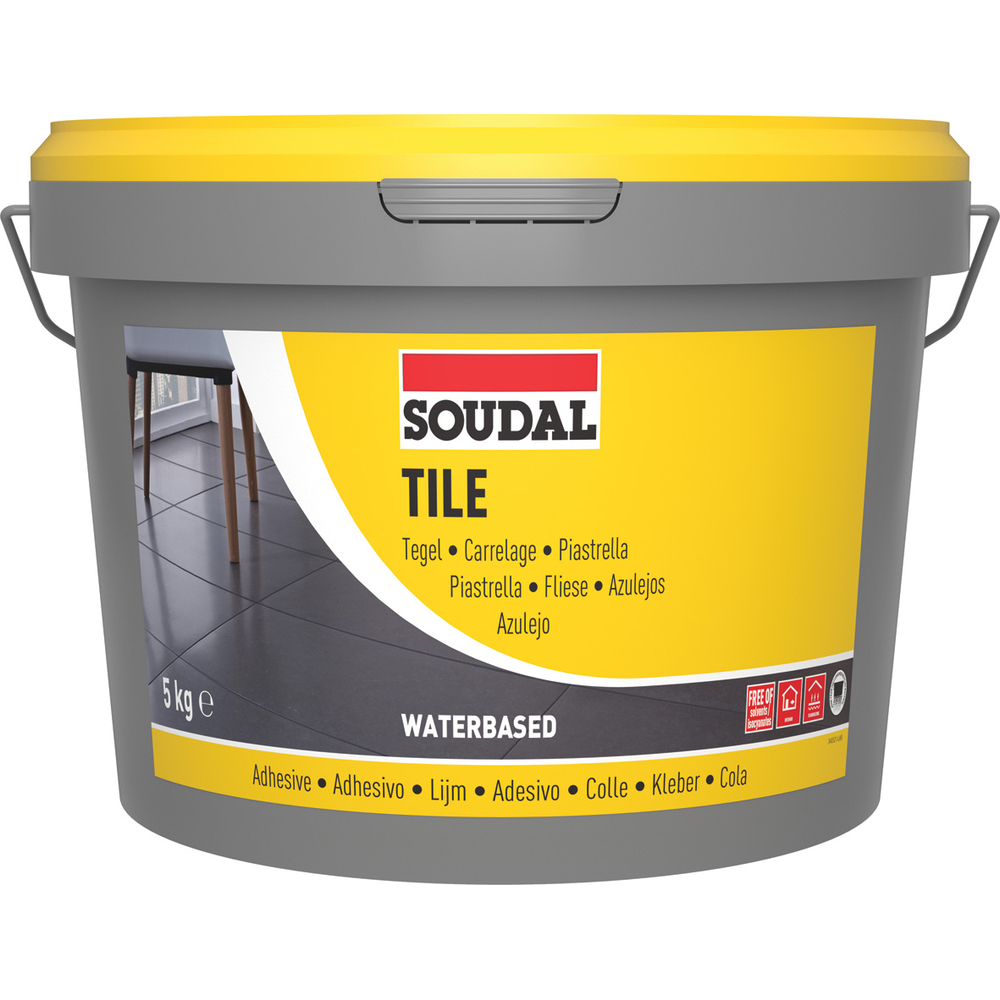 Seau 5 kg colle super carrelage 24a - SOUDAL - 100017