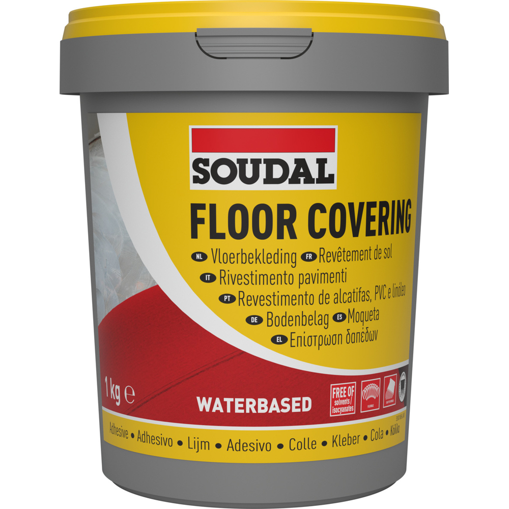 6 pots 1 kg colle revêtement de sol 26a - SOUDAL - 100019