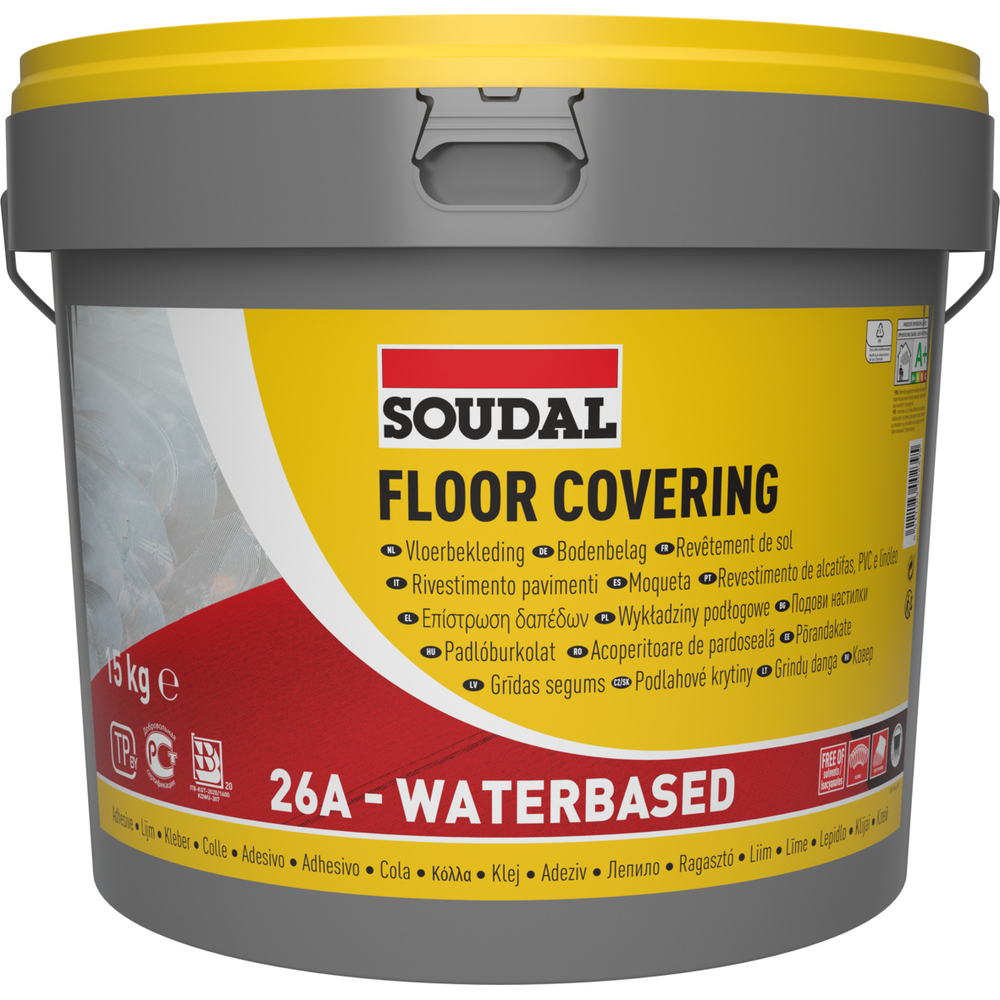 Seau 15 kg colle revêtement de sol 26a - SOUDAL - 100021