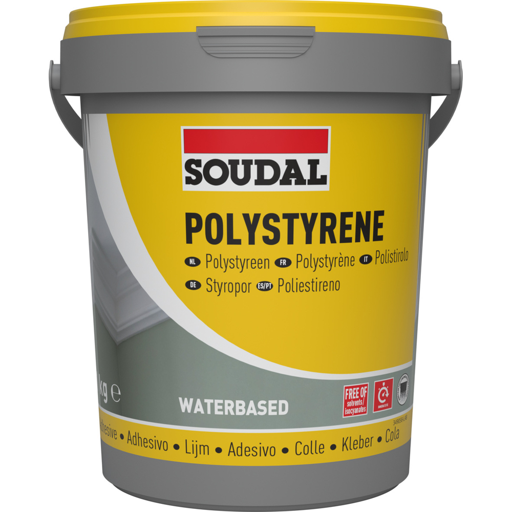6 pots 1 kg colle polystyrène 28a - SOUDAL - 100024
