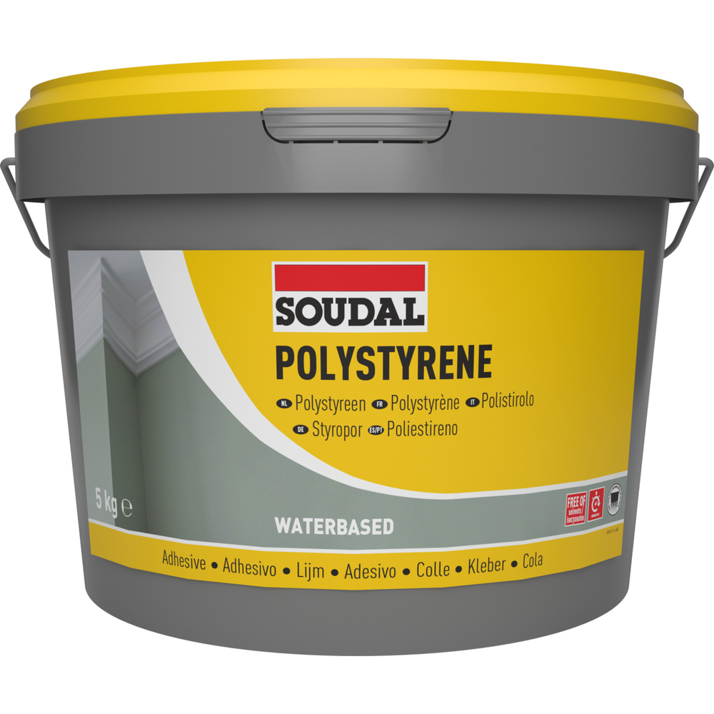 Seau 5 kg colle polystyrène 28a - SOUDAL - 100025