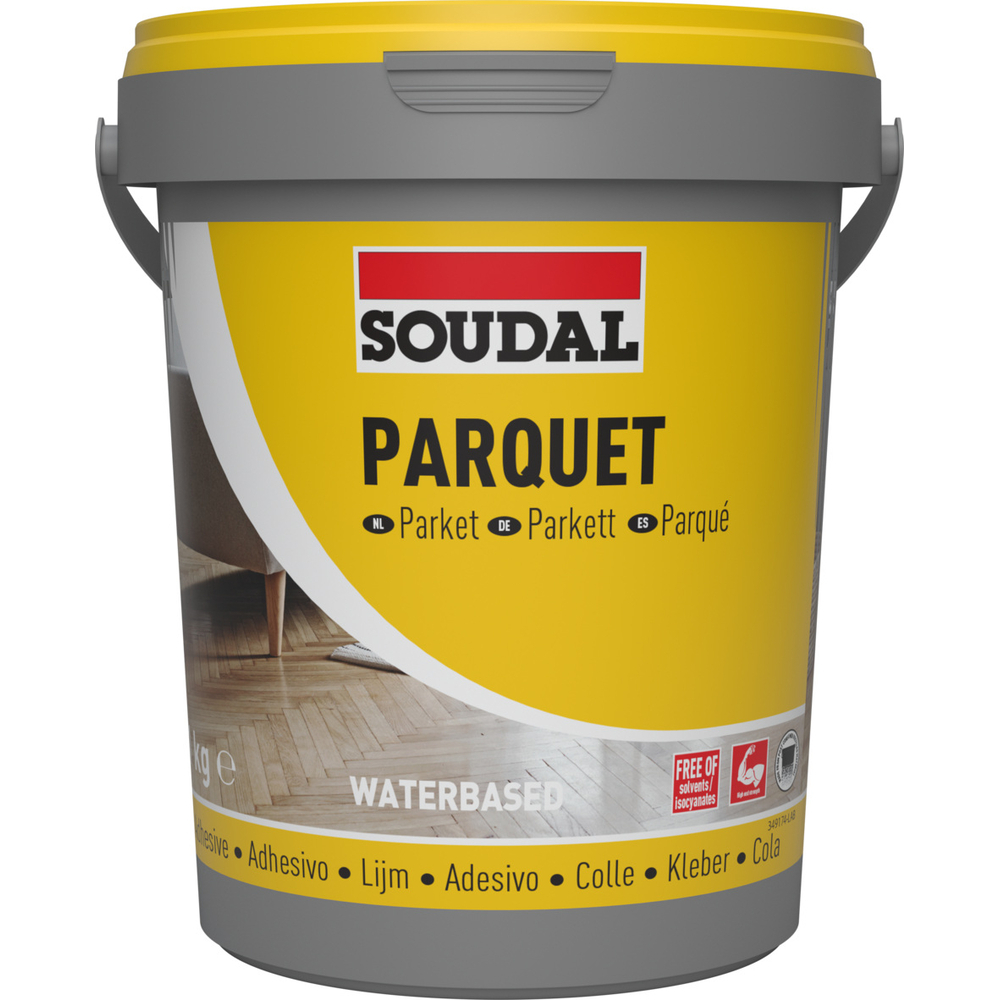 6 pots 1 kg colle parquet wb - SOUDAL - 100063