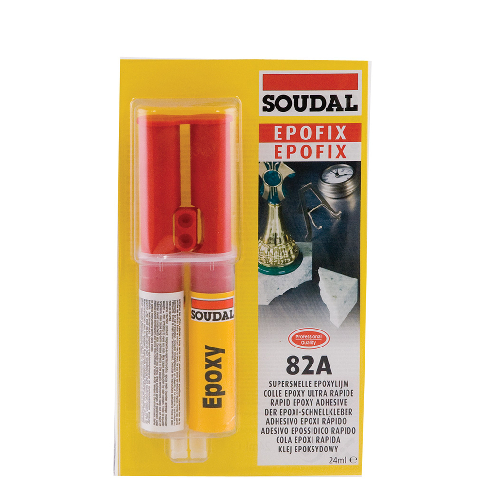 12 seringues en blister 24 ml colle epoxy 82a - SOUDAL - 100071