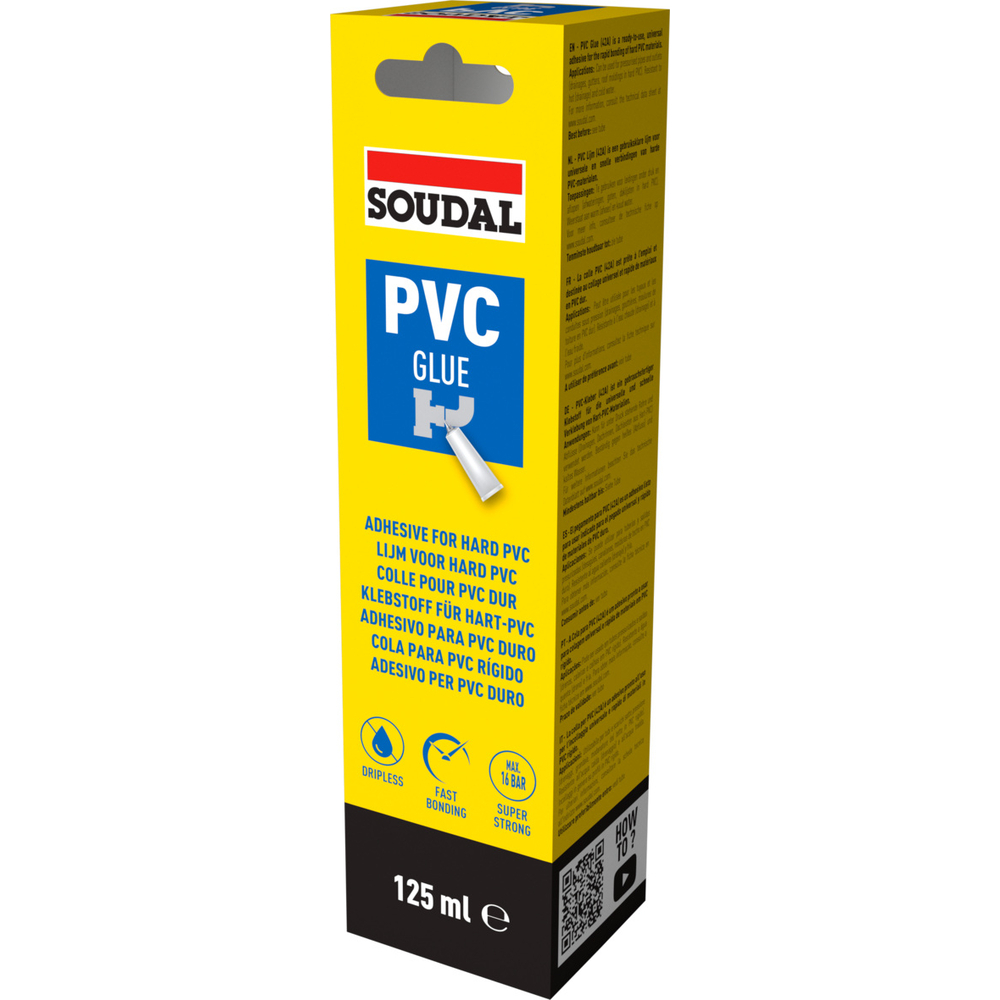 12 tubes etui 125 ml colle pvc liquide 42a - SOUDAL - 101143