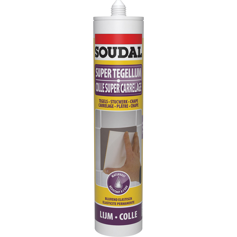 12 cartouches 310 ml colle super carrelage 24a - SOUDAL - 102274
