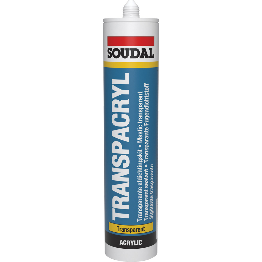 15 cartouches 310 ml transpacryl transparent - SOUDAL - 102901