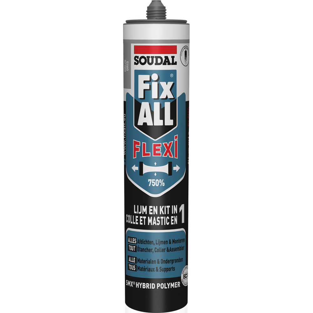 12 cartouches 290 ml fix all flexi gris - SOUDAL - 105030
