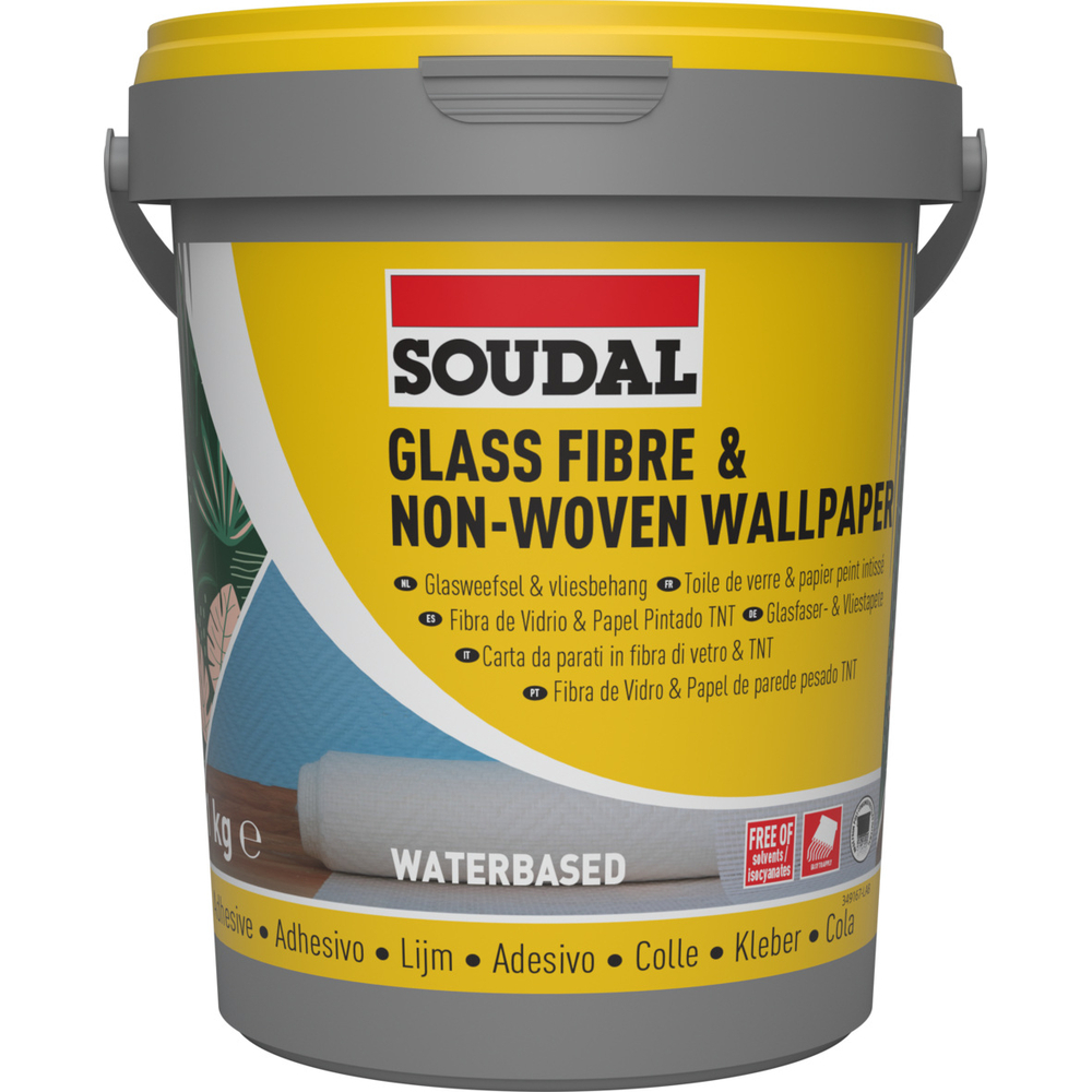 6 pots 1 kg colle murale fibre de verre 29 a - SOUDAL - 105688