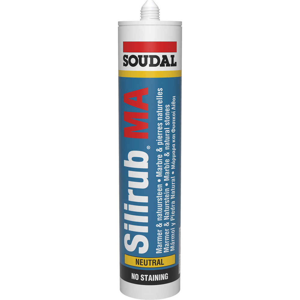 15 cartouches 300 ml SILIRUB ma transparent - SOUDAL - 106120