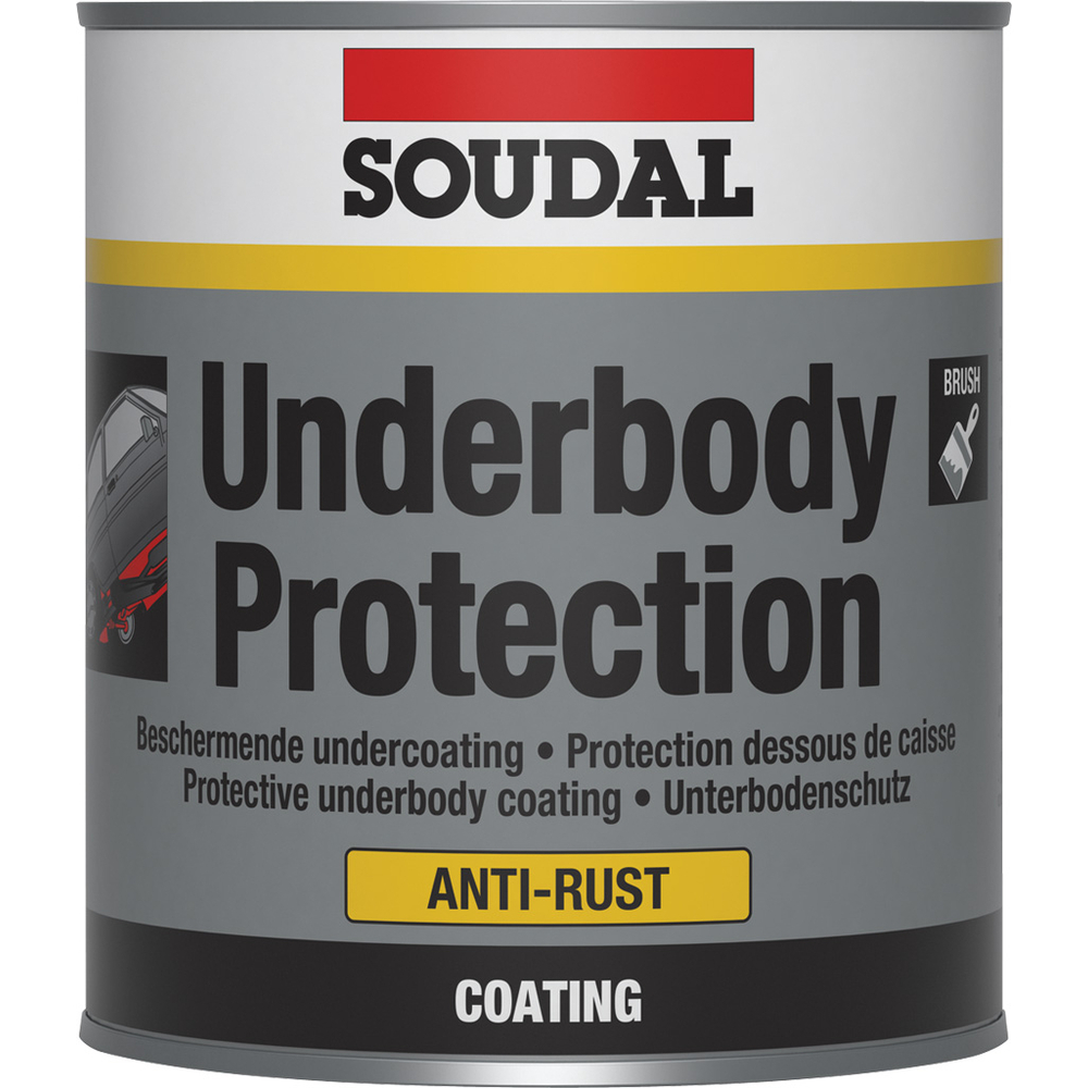 12 boîtes métalliques 1 kg underbody brush noir - SOUDAL - 106704