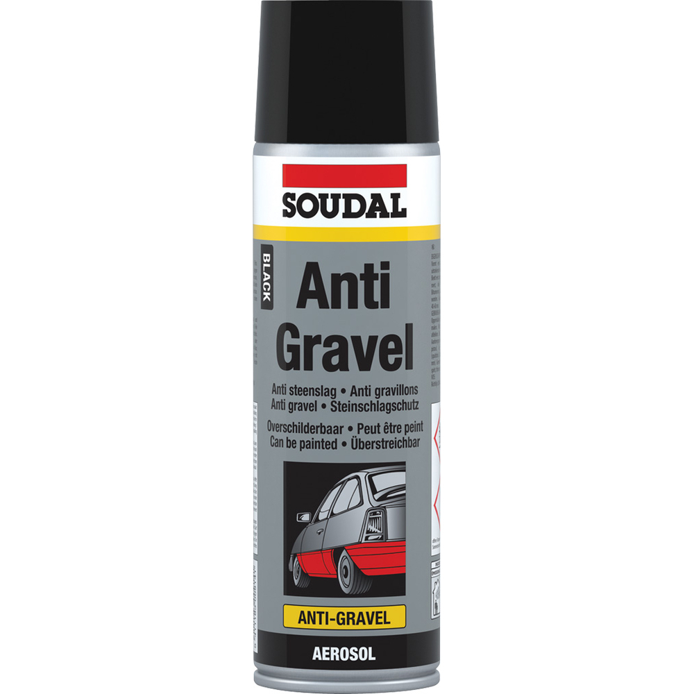 12 aérosols 500ml de anti gravel noir - SOUDAL - 106706