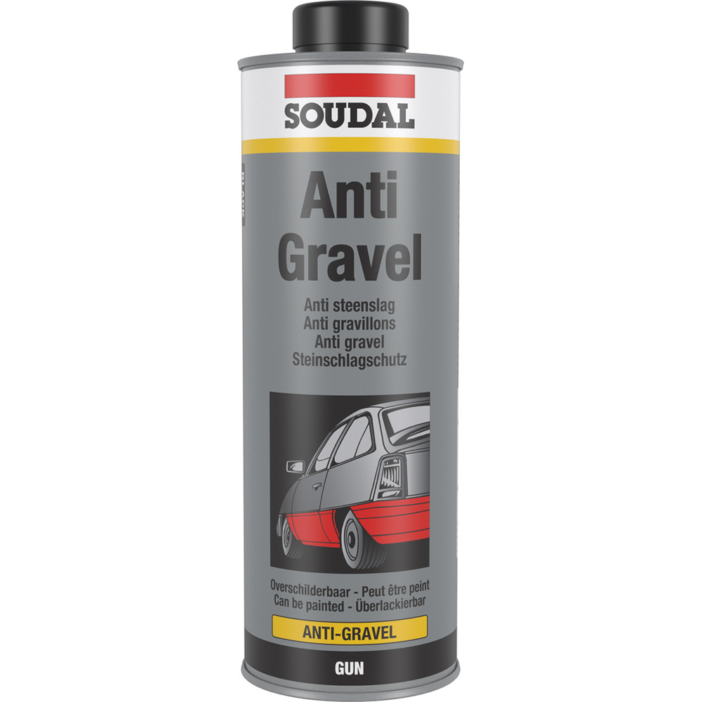 12 boîtes métalliques 1 kg anti-gravillon pistolable noir - SOUDAL - 106707