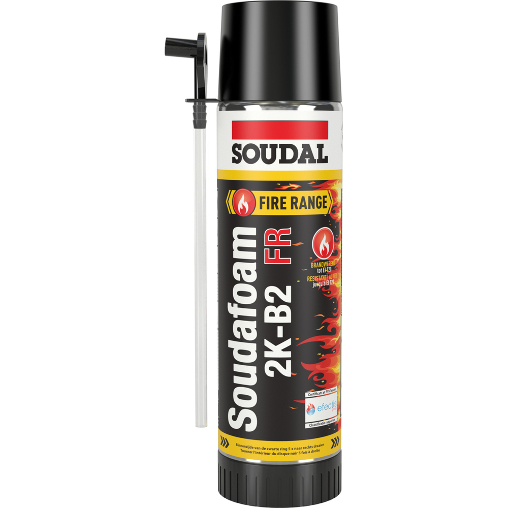 12 aérosols 400ml de SOUDAFOAM 2k fr b2 violet - SOUDAL - 108061