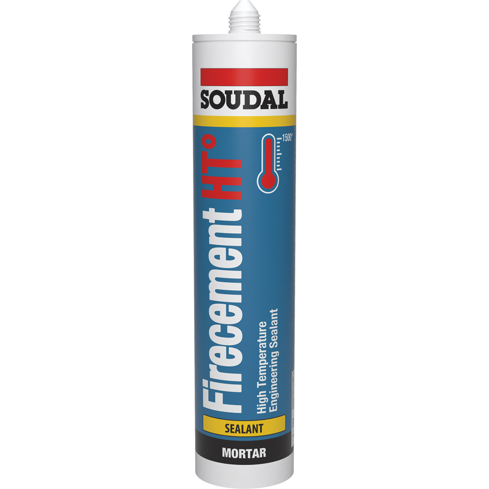 15 cartouches 310 ml firecement ht noir - SOUDAL - 108264