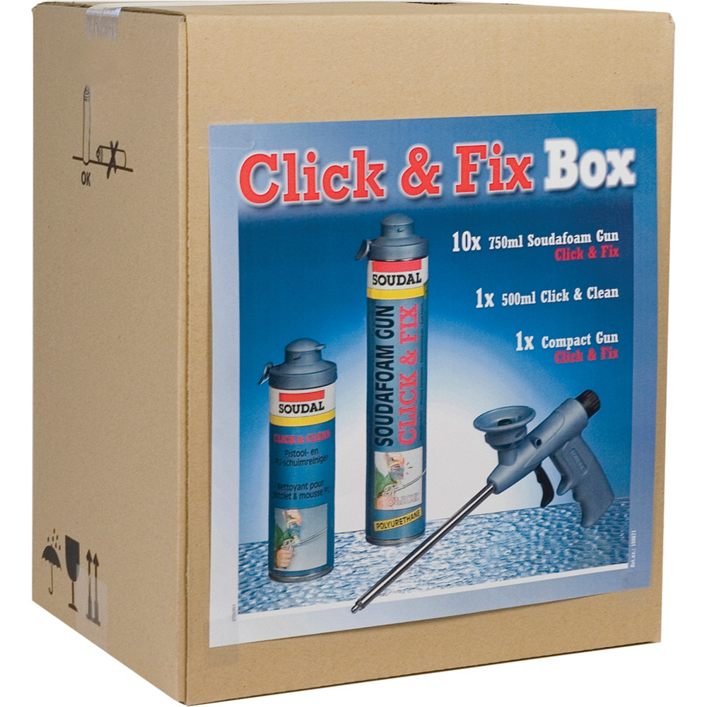 Combibox SOUDAFOAM pistolable click & fix - B3 - SOUDAL - 108671