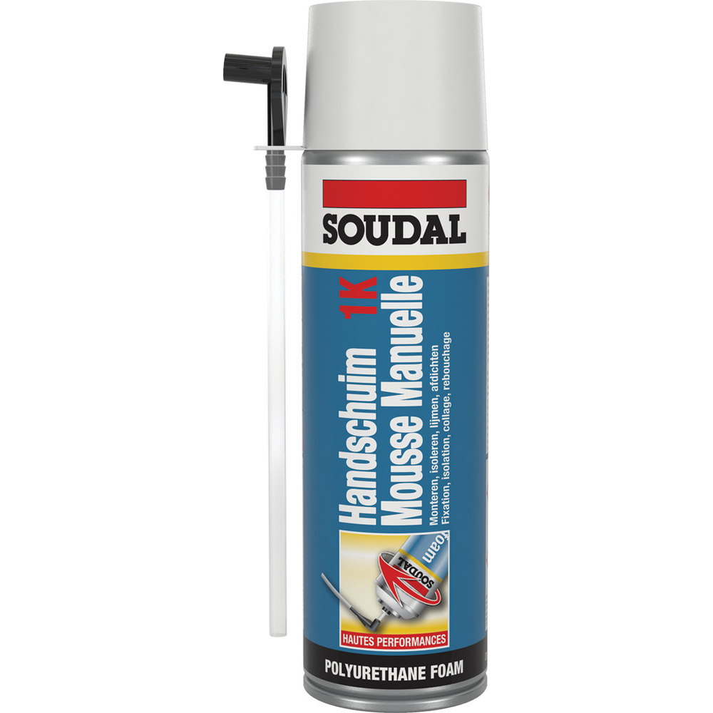 12 aérosols 500ml de mousse manuelle 1k - B3 beige - SOUDAL - 108804