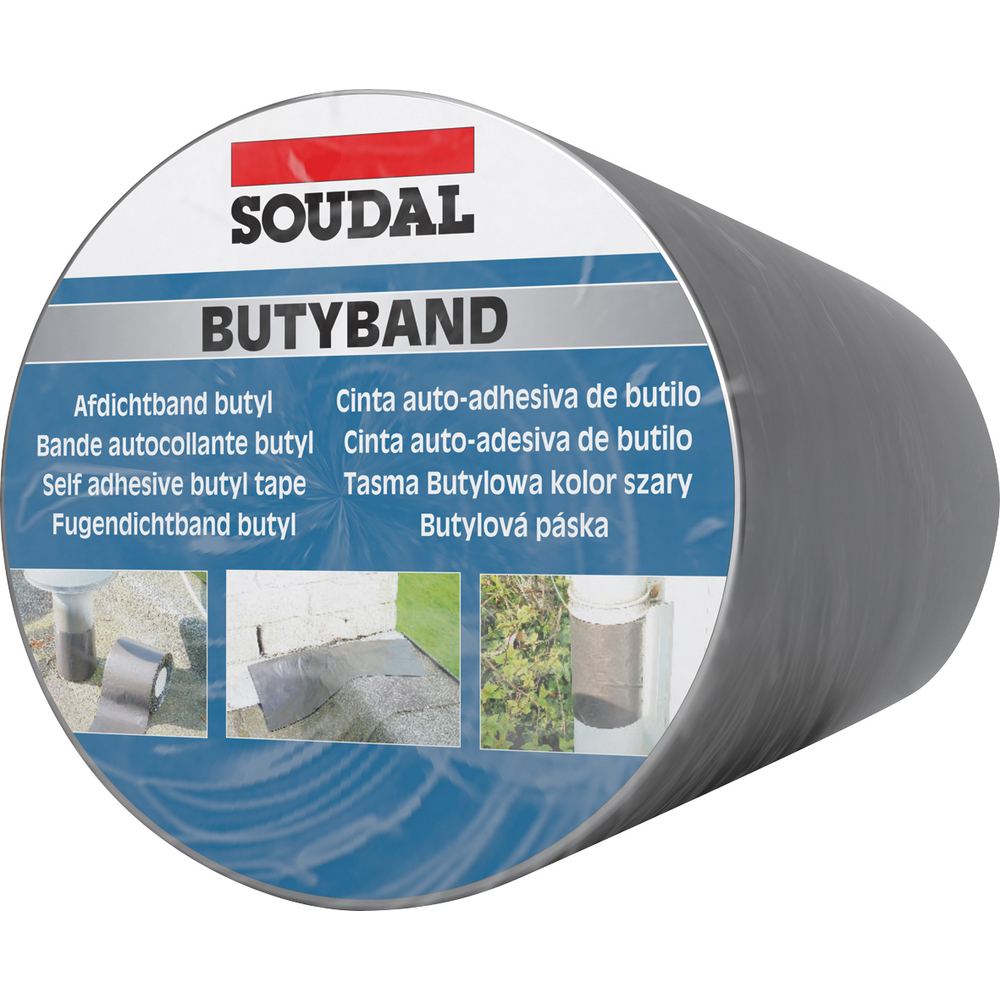 Butyband 22,5 cm alu 2 rouleaux de 10m - SOUDAL - 111086