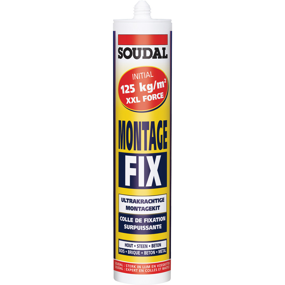12 cartouches 400 gr montage fix blanc - SOUDAL - 111919