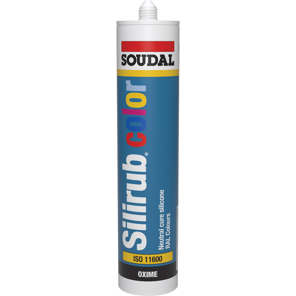 15 cartouches 300 ml SILIRUB color ral 7015 gris ardoise - SOUDAL - 116060