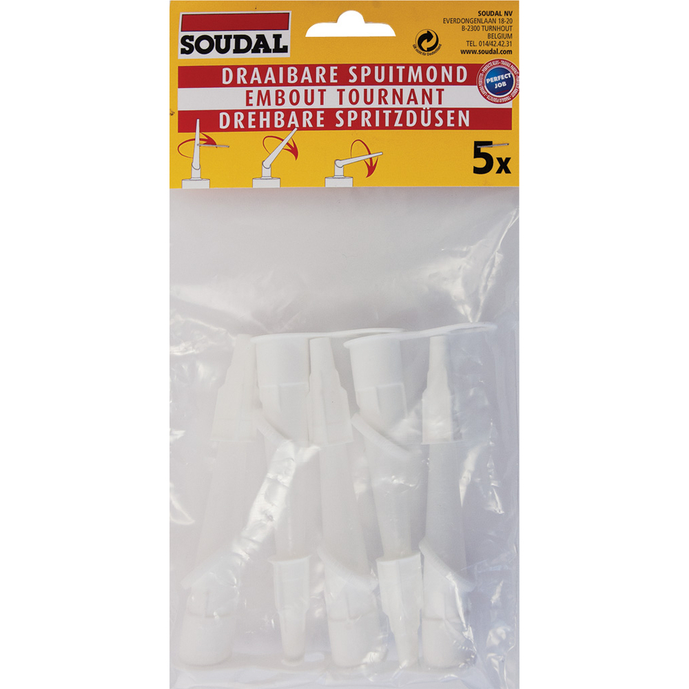 12 sachets de 5 canules orientable - SOUDAL - 117773