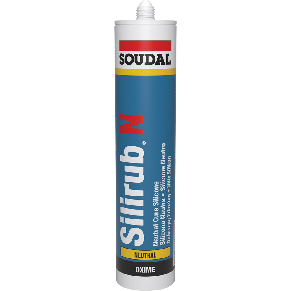 24 cartouches 300 ml SILIRUB n blanc brillant - SOUDAL - 119303