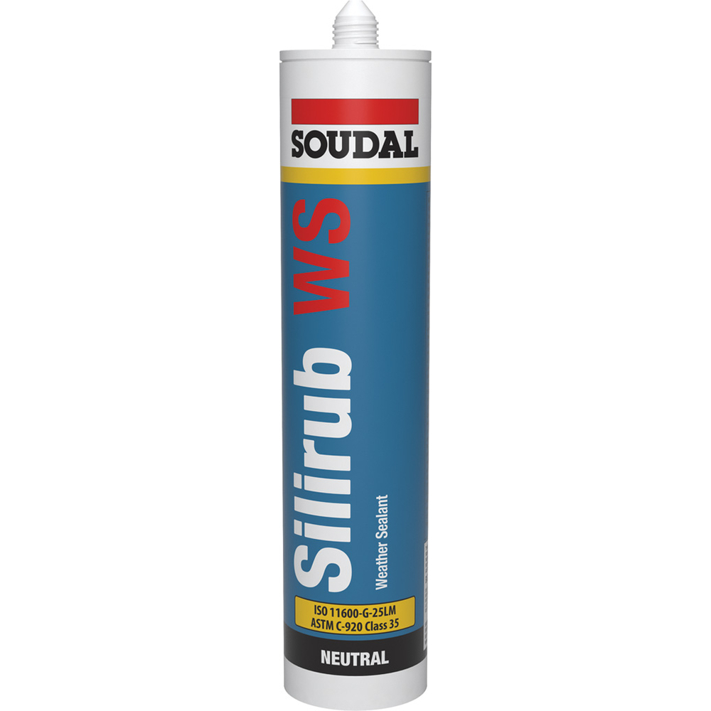 15 cartouches 300 ml SILIRUB ws noir - SOUDAL - 119652