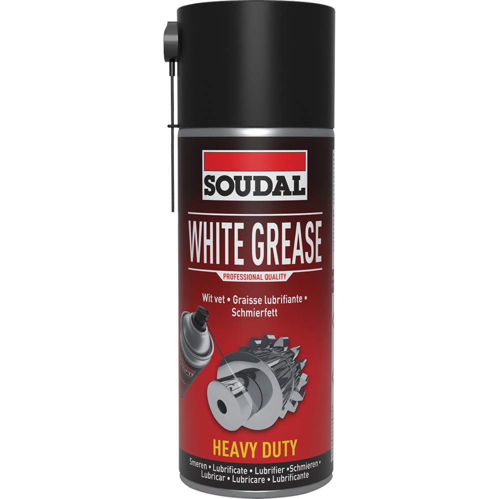 6 aérosols 400ml de white grease - lubrification intense - SOUDAL - 119706