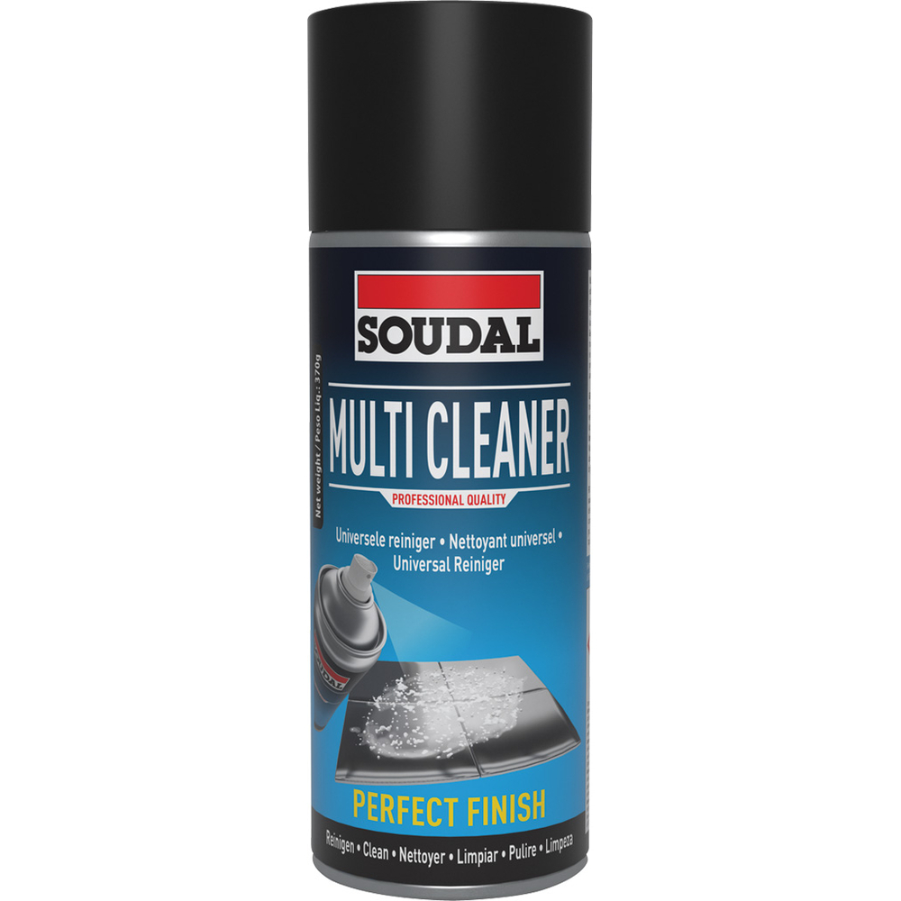 6 aérosols 400ml de multi cleaner foam - mousse nettoyante multi-supports - SOUDAL - 119711