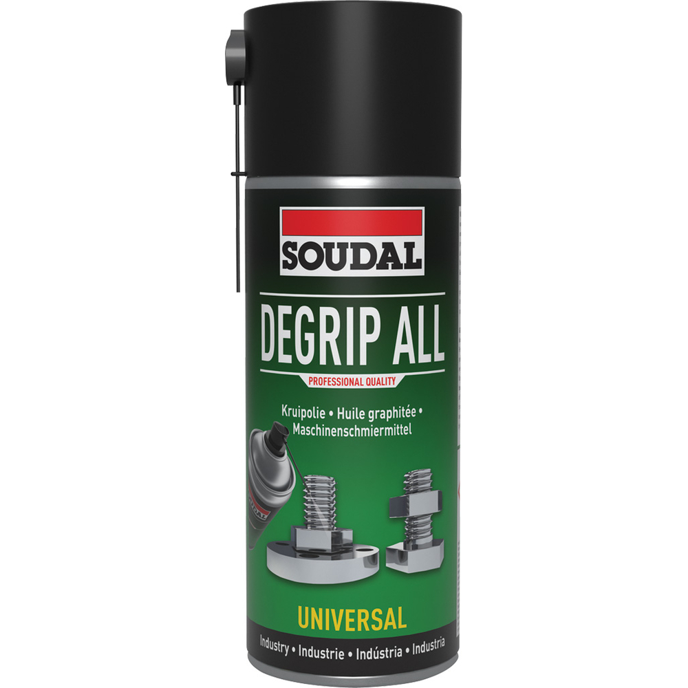6 aérosols 400ml de degrip all - huile dégrippante - SOUDAL - 119716